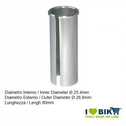Seatpost adapter from 25,4mm to 26,6mm, length 80mm  - 1