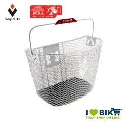 Front basket with quick attach release white Hapo-G - 1