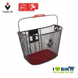 Front basket with quick attach release black Hapo-G - 1