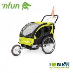 Carrellino porta bimbo jogging giallo lime e nero NFUN - 1