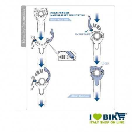 Parafango 70x420 mm posteriore al reggisella, bianco LaSalle - 2