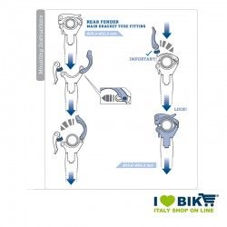 Parafango 70x420 mm posteriore al reggisella, blu LaSalle - 1 2