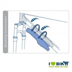 Parafango 135x320 mm al telaio nero LaSalle - 1 2