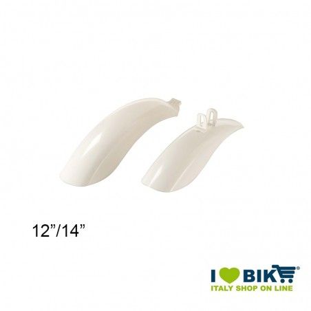 Plastic mudguards MTB 12"/14" for children White  - 1