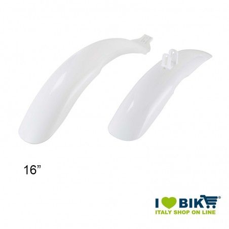 Parafanghi MTB 16" per bambini in plastica Bianco  - 1