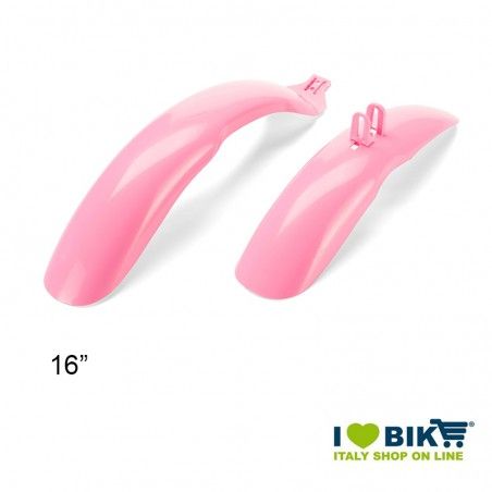Parafanghi MTB 16" per bambini in plastica Rosa  - 1