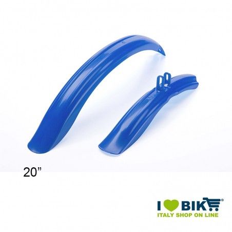 Plastic mudguards MTB 20" for children Blue  - 1