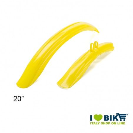 Plastic mudguards MTB 20" for children Yellow  - 1