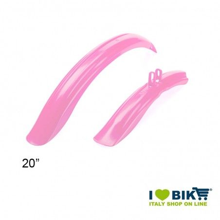 Plastic mudguards MTB 20" for children Pink  - 1
