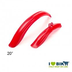 Plastic mudguards MTB 20" for children Red  - 1