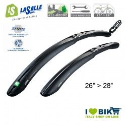 Front-Rear mudguards 26/28 with quick release Black LaSalle - 1