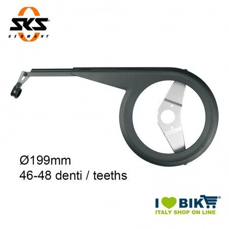 Paracatena 199mm 46-48 denti plastica e alluminio SKS nero SKS - 1