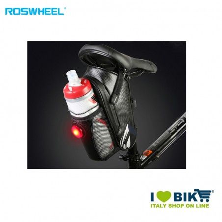 Saddle bag with bottle holder and light Roswheel - 2