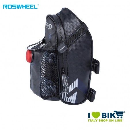 Borsetta sottosella con portaborraccia e fanalino Roswheel - 1