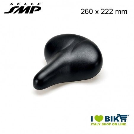 Saddle SMP OLANDA in polyurethane with springs, black 260x222mm SMP - 1