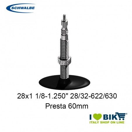 Camera d'aria 28x1 1/8-1.250" 28/32-622/630 Schwalbe SV 16 SV60mm Schwalbe - 1