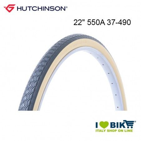 Tire 22" 550A Hutchinson Junior hard cover 37-490 black beige Hutchinson - 1