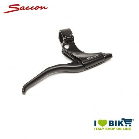 Coppia leve freno MTB V-BRAKE 3 dita fascetta apribile nero alluminio SACCON - 1