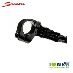 Pair Brake Levers MTB V-BRAKE 3 fingers openable clamp black aluminium SACCON - 1 2