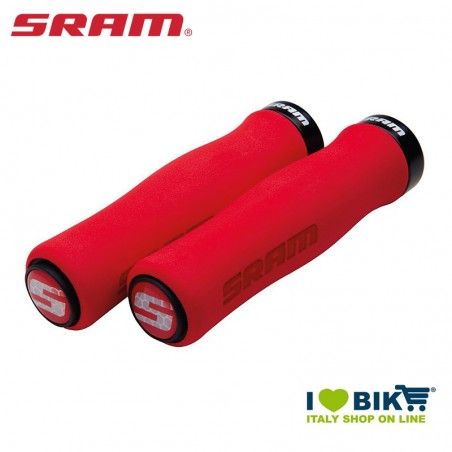 Soft knob for GripShift 129mm red with black collar and caps Sram - 1