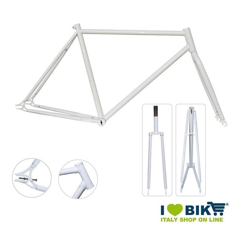 Fixed Frame - 53 with connectors glossy white  - 1