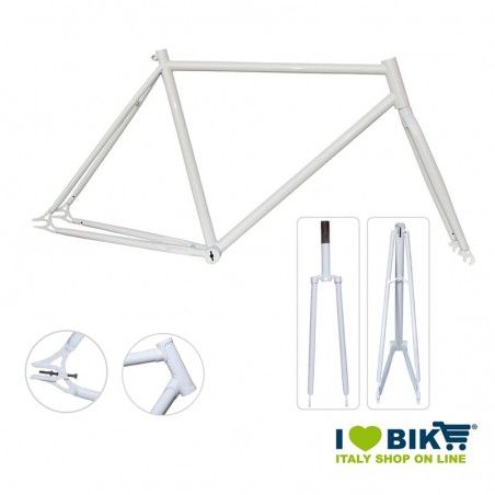 Fixed Frame - 53 with connectors glossy white  - 1