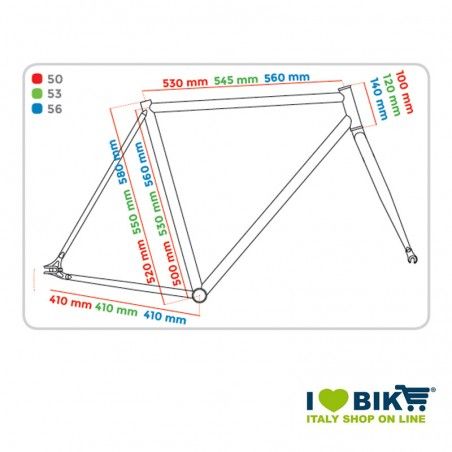 Fixed Frame - 56 with connectors matt black  - 2