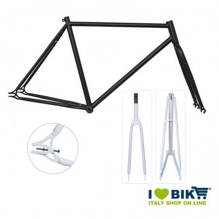 Telaio Fixed - 50 Saldature TIG nero opaco  - 1