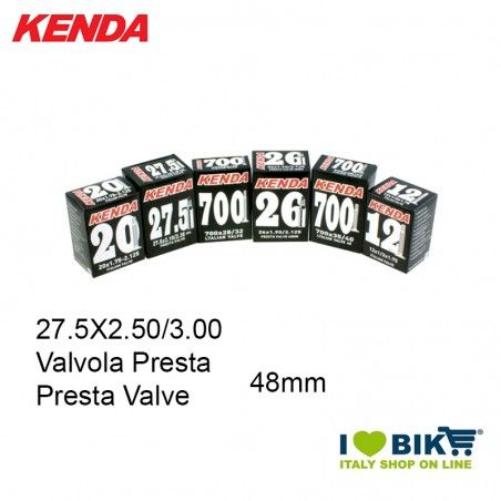Camera d'aria 27.5X2.50/3.00 Valvola Presta 48mm Kenda - 1