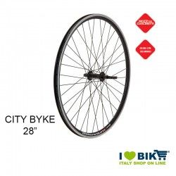 Ruota 28 City-Bike V24 posteriore a cassetta nera  - 1