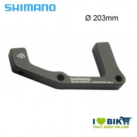 Adattatore Shimano ruota posteriore per freno disco 203mm Postmount Shimano - 1