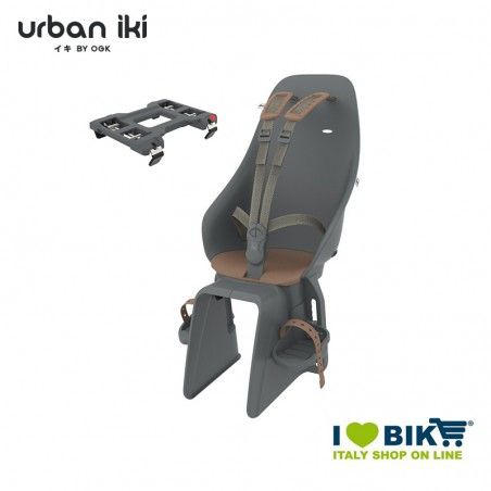Seggiolino Urban Iki al portapacchi Bincho black Kurumi brown Urban IKI - 1