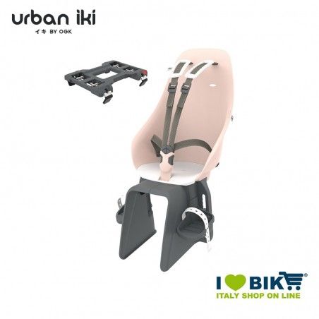 Seggiolino Urban Iki al portapacchi Sakura pink Shinju white Urban IKI - 1