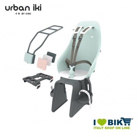 Seggiolino Urban Iki con attacco al telaio Aotake mint blue shinju white Urban IKI - 1