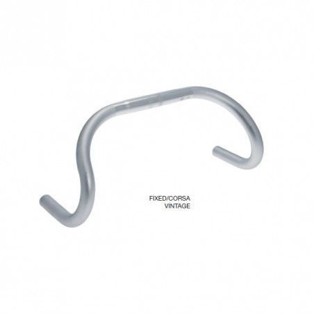 Handlebar Race / Track Vintage aluminum silver  - 1