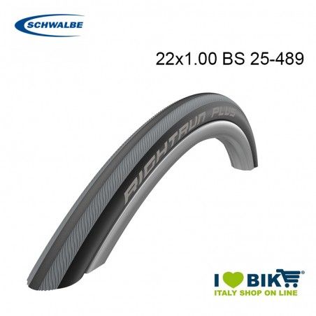 Copertone Carrozzine 22x1.00 RightrunPlus HS387 TwSkin grigio nero Schwalbe - 1