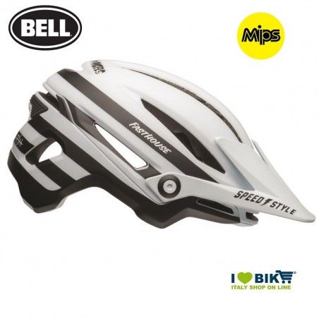 BELL FASTHOUSE STRIPES MATTE WHITE/BLACK BELL - 1