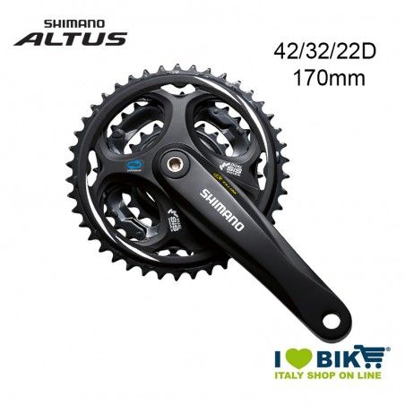 Guarnitura Shimano Altus tripla FC-M311 42/32/22D 170mm 8v Nera Shimano - 1