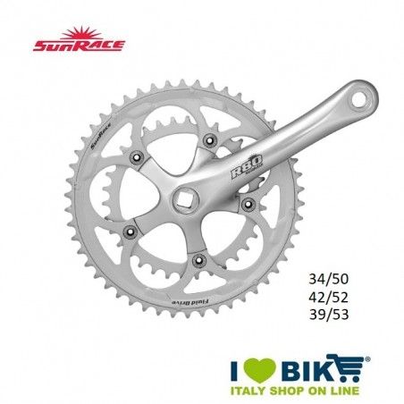 Double crankset Compact (R + L) SunRace - 1