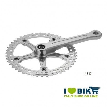 Crank vintage / retro Hole Silver 48T BRN - 1