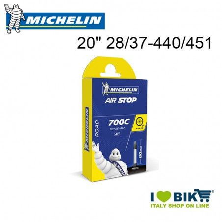 Camera d aria 20 28/37 per carrozzine disabili Valvola Presta 29mm Michelin - 1