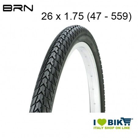 Copertura 26 x 1.75 antiforo City Bike BRN BRN - 1