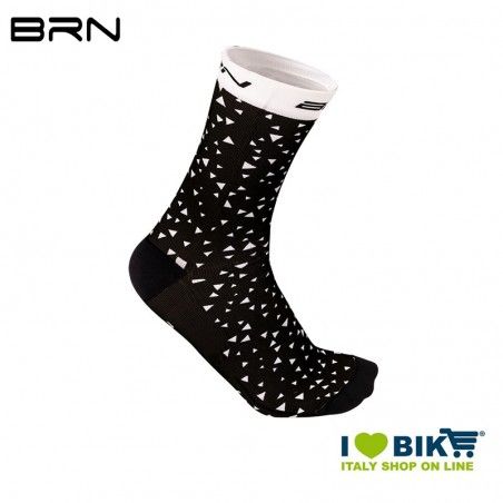 Cycling socks BRN Triangle Black/White BRN - 1