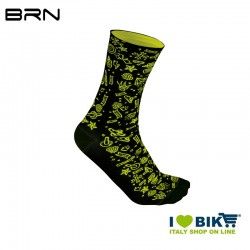 Calzini Ciclismo BRN Rock'n' Roll Nero/Giallo Fluo BRN - 1
