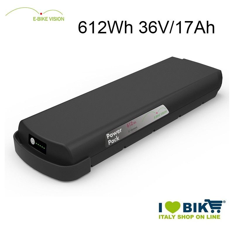 Batteria portapacchi E-Bike Vision 612Wh compatibile Bosch EBike Vision - 1