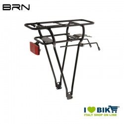 Rear luggage/battery rack, 26-28, comp. YUKO JAVA - ANSMANN, aluminium, black  - 1