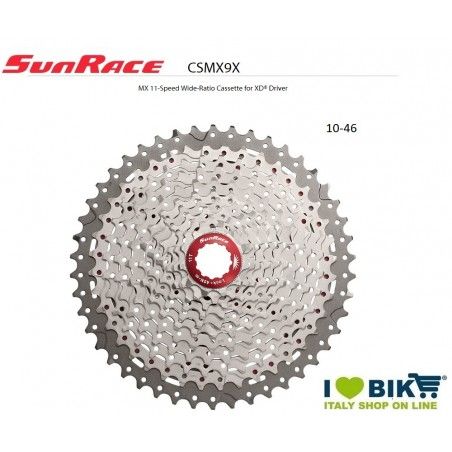 Sprocket Pack 11 V 10-46 Sunrace Light Silver MX9 Sram XD  - 2