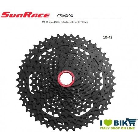 Pacco Pignoni 11 V 10-42 Sunrace Light Nero MX9  - 1