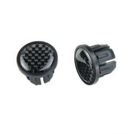 handlebar caps in carbon  - 1