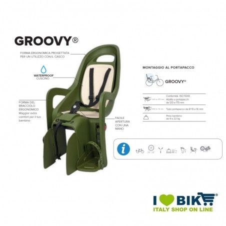 GROOVY Rear seat Green POLISPORT - 2